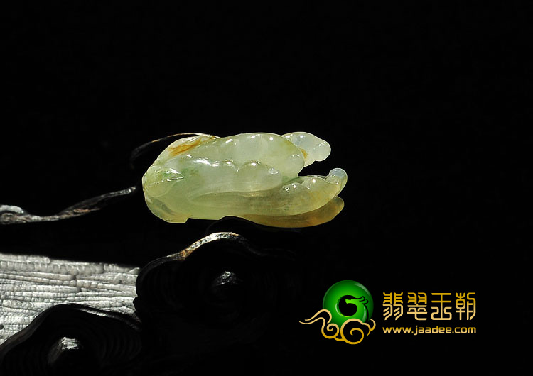 糯冰种黄翡缅甸翡翠A货佛手挂件