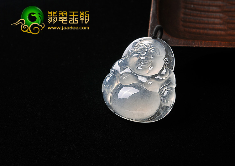 冰玻种缅甸翡翠A货玉佛挂件
