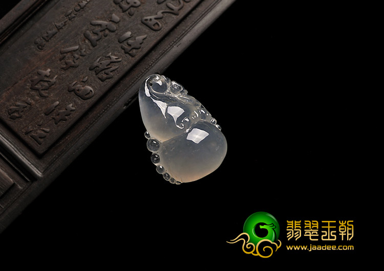 冰种晴水缅甸翡翠A货福禄寿挂件