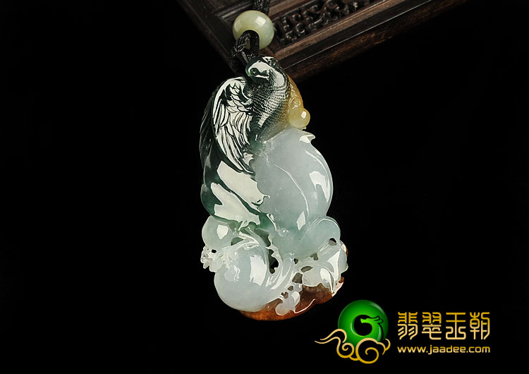 糯冰种三彩缅甸翡翠A货英明神武挂件