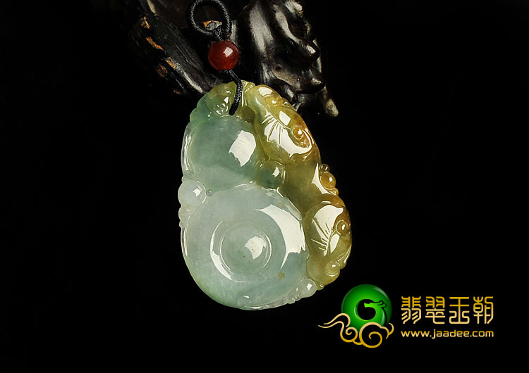 冰种褐黄翡缅甸A货有求必应挂件