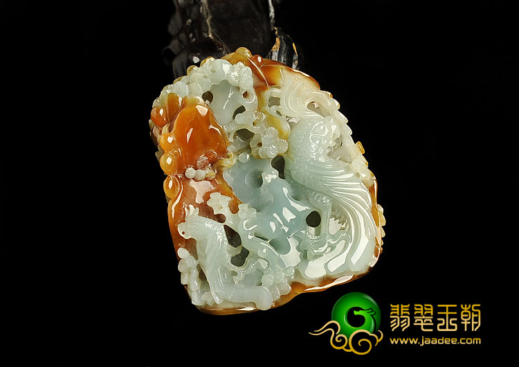 糯冰种褐黄翡缅甸翡翠A货英明神武手玩件