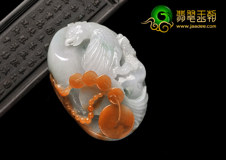 糯冰种褐黄翡缅甸翡翠A货英明神武手玩件