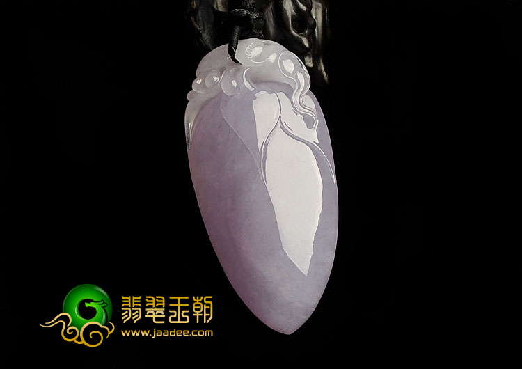 冰种紫罗兰缅甸翡翠A货福瓜挂件