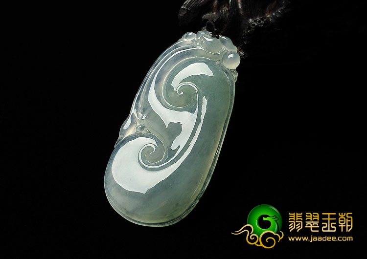 冰种晴水缅甸翡翠A货如意挂件