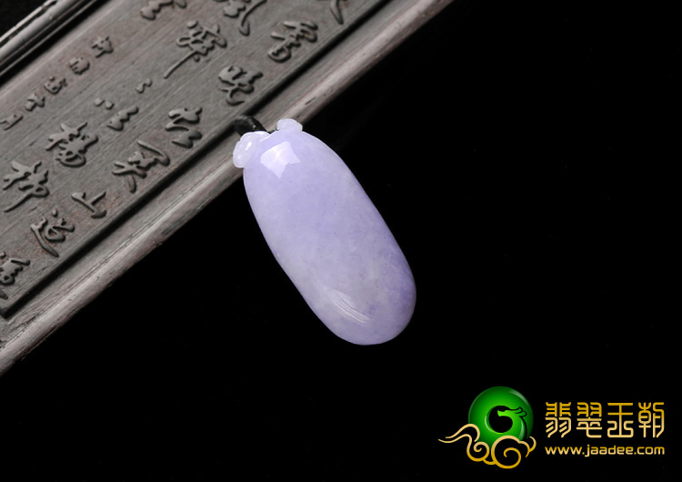 糯冰种紫罗兰缅甸翡翠A货福瓜挂件