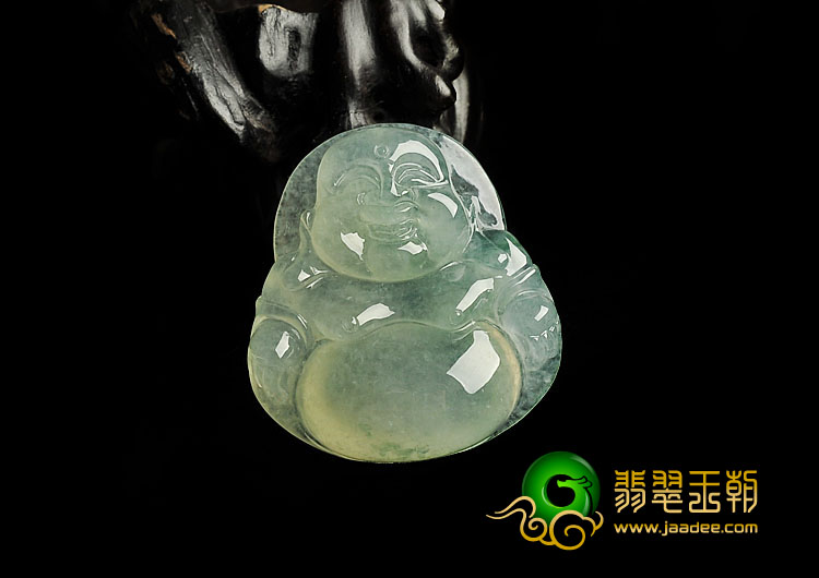 冰种晴水缅甸翡翠A货玉佛挂件