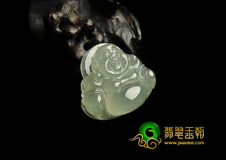冰种晴水缅甸翡翠A货玉佛挂件