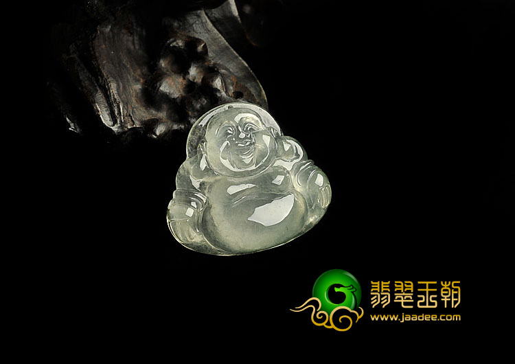 冰种晴水缅甸翡翠A货玉佛挂件