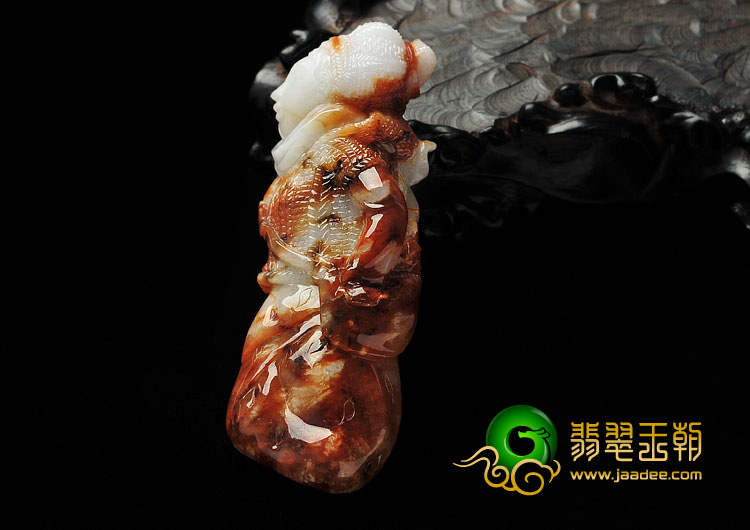 细糯种褐红翡缅甸翡翠A货少女挂件