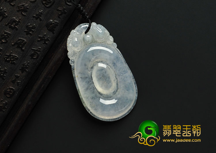 (超值推荐)冰种缅甸翡翠A货福在眼前挂件
