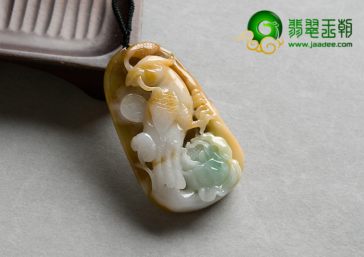 糯冰种三彩缅甸翡翠A货英明神武挂件