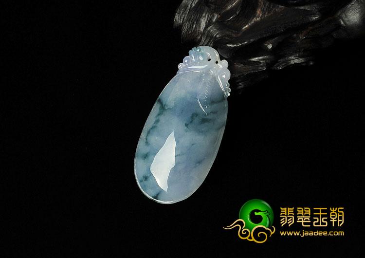 糯冰种飘花缅甸翡翠A货福瓜挂件
