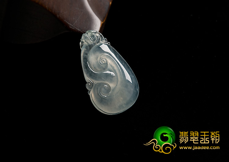 冰玻种缅甸翡翠A货如意挂件