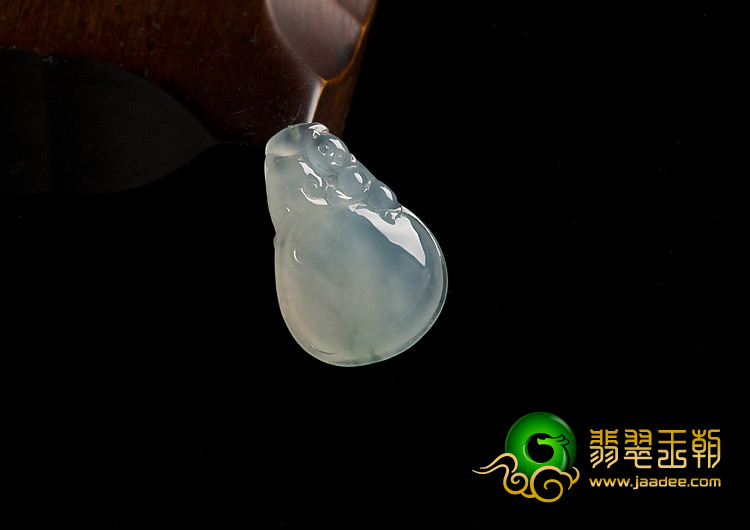 冰种略飘花缅甸翡翠A货有求必应挂件
