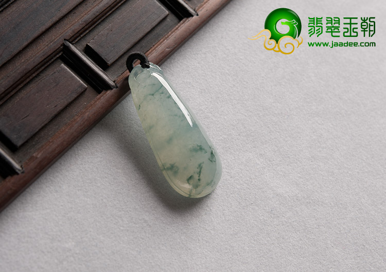 冰种飘花缅甸翡翠A货福瓜挂件