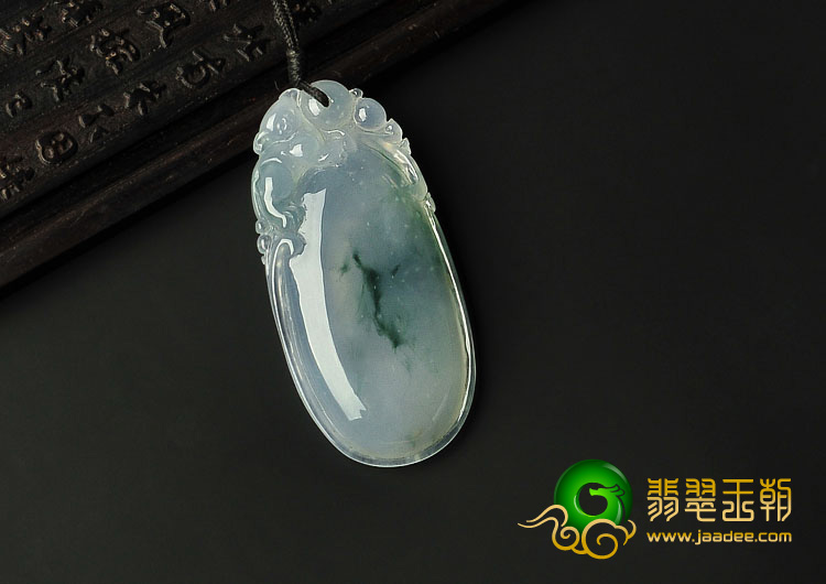 (超值推荐)冰种飘花缅甸翡翠A货平安福挂件