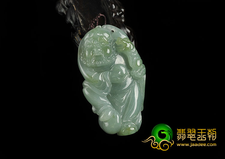 糯冰种晴水黄翡缅甸翡翠A货罗汉挂件