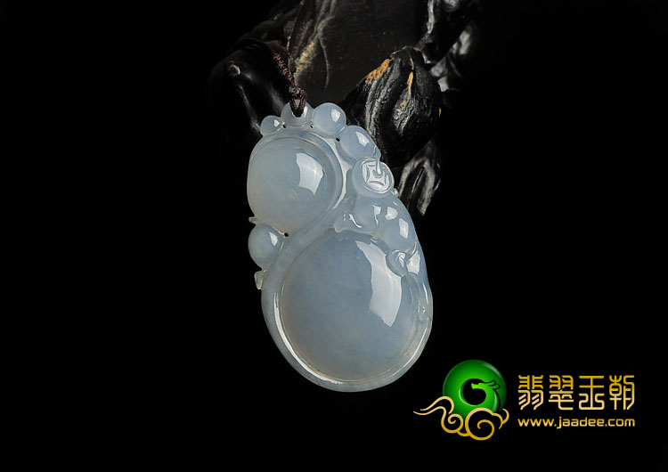 糯冰种晴水缅甸翡翠A货灵猴如意挂件