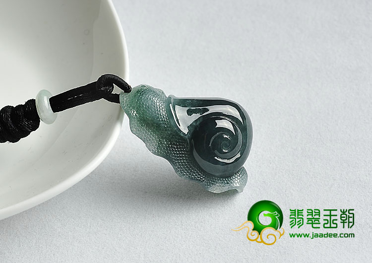 糯冰种油青缅甸翡翠A货安居乐业挂件