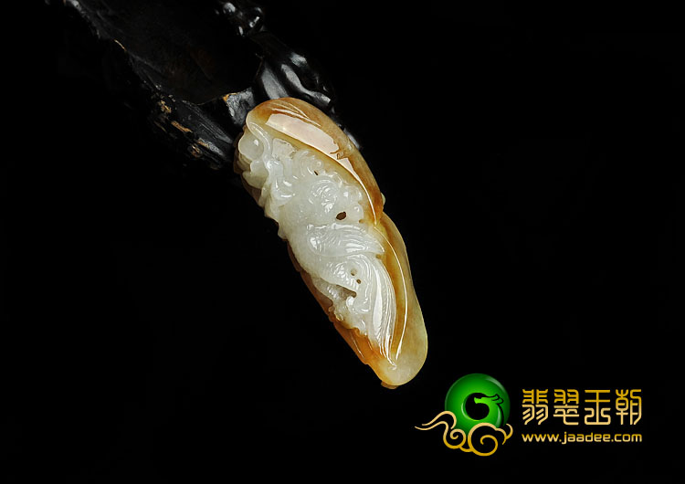 糯冰种黄翡缅甸翡翠A货英明神武挂件