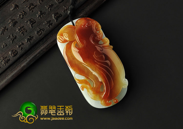 糯冰种褐红翡缅甸翡翠A货英明神武挂件