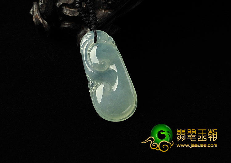 冰种晴水缅甸翡翠A货如意挂件