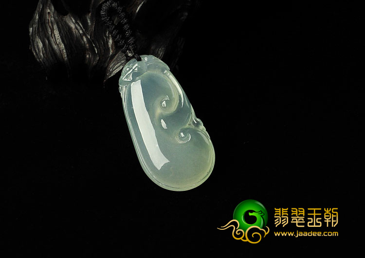 冰种晴水缅甸翡翠A货如意挂件