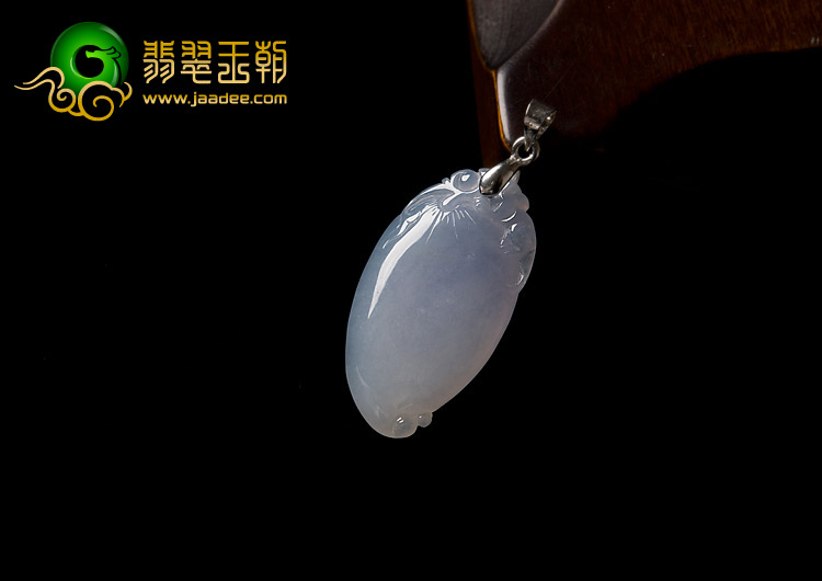 冰种紫罗兰缅甸翡翠A货寿桃挂件