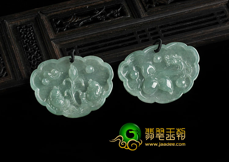 冰种晴水缅甸翡翠A货如意锁挂件（单价）