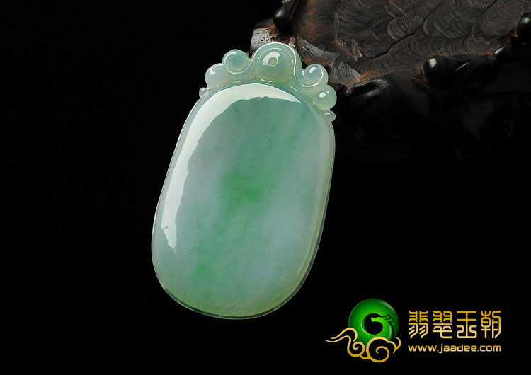 糯冰种飘翠缅甸翡翠A货平安福挂件