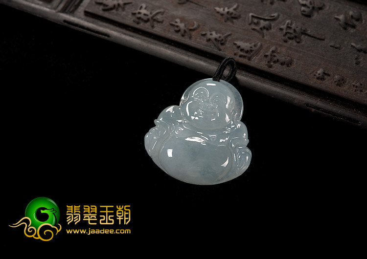 冰种晴水缅甸翡翠A货玉佛挂件