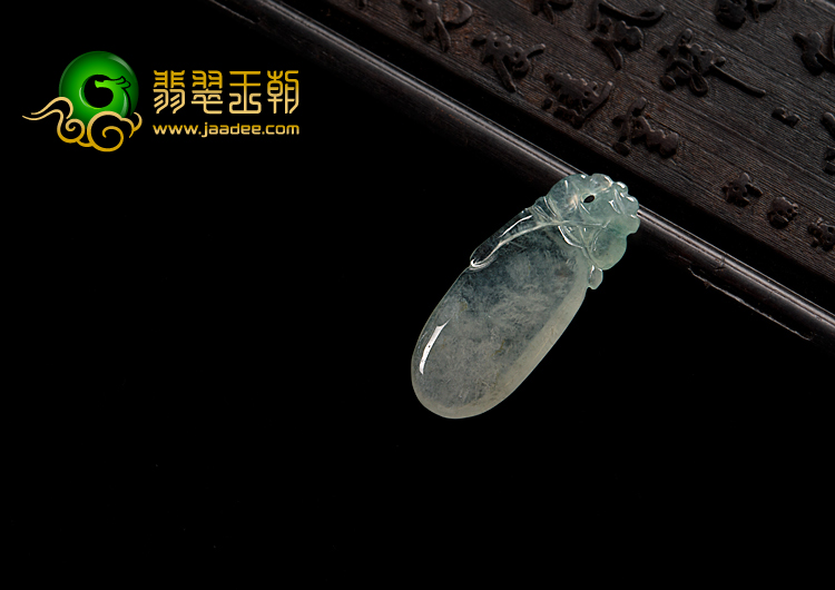 feicui冰种晴水缅甸翡翠A货福瓜挂件