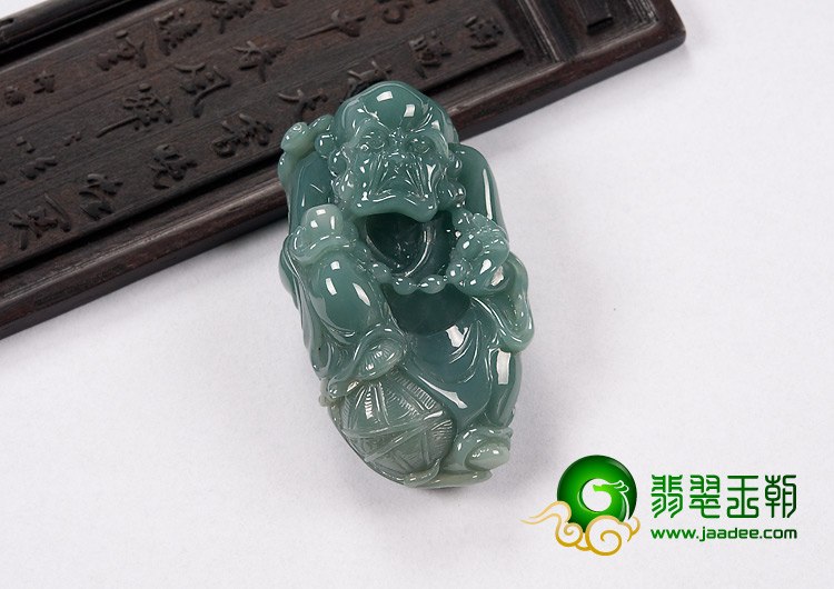 糯冰种油青缅甸翡翠A货罗汉挂件
