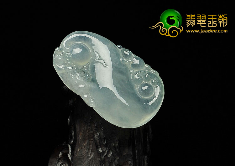 冰种晴水缅甸翡翠A货随形如意挂件