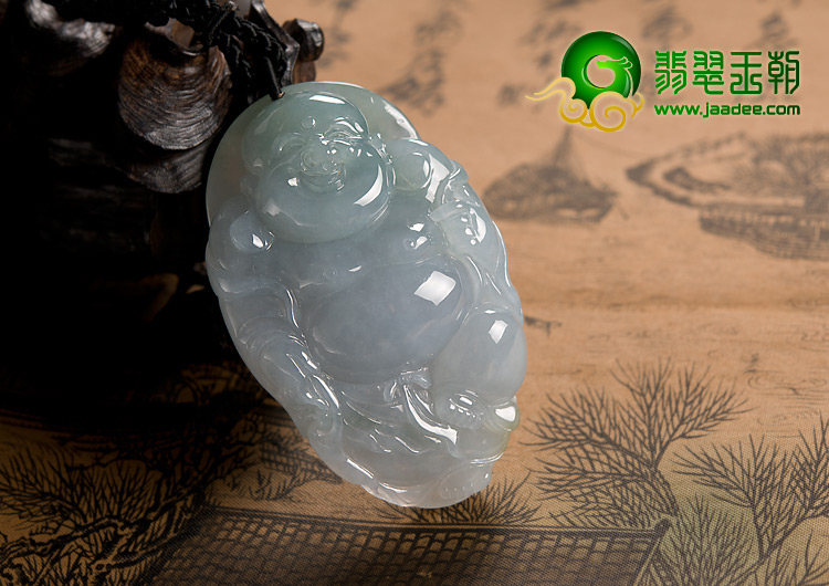 冰种晴水缅甸翡翠A货玉佛挂件