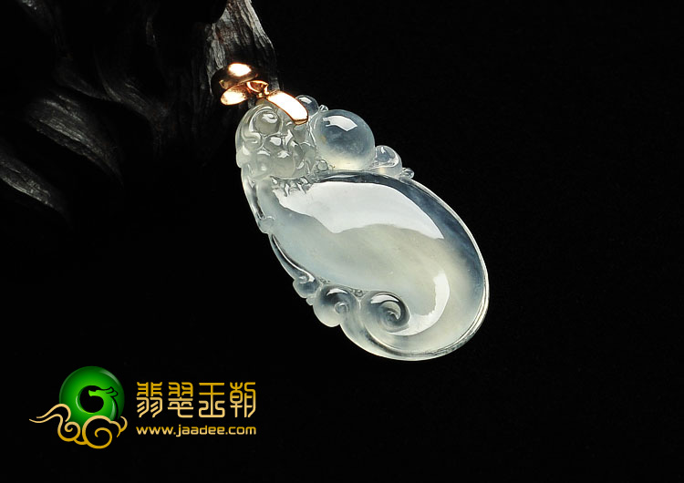 冰玻种缅甸翡翠A货如意挂件