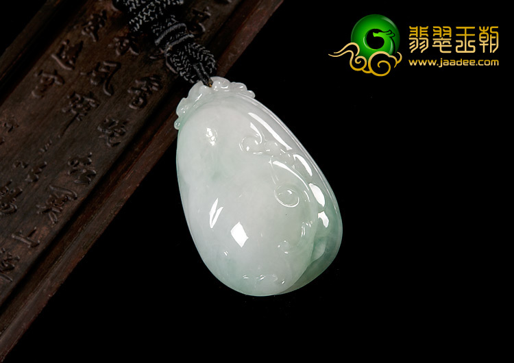 糯冰种飘花缅甸翡翠A货如意挂件