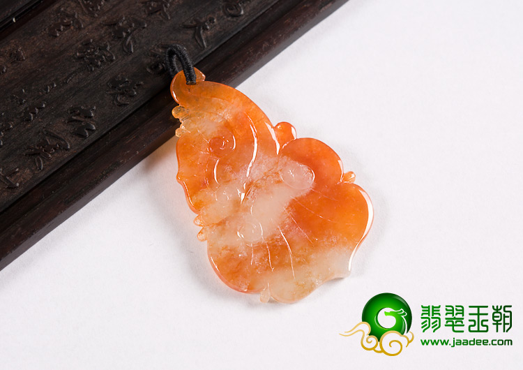 冰种红翡缅甸翡翠A货如意挂件