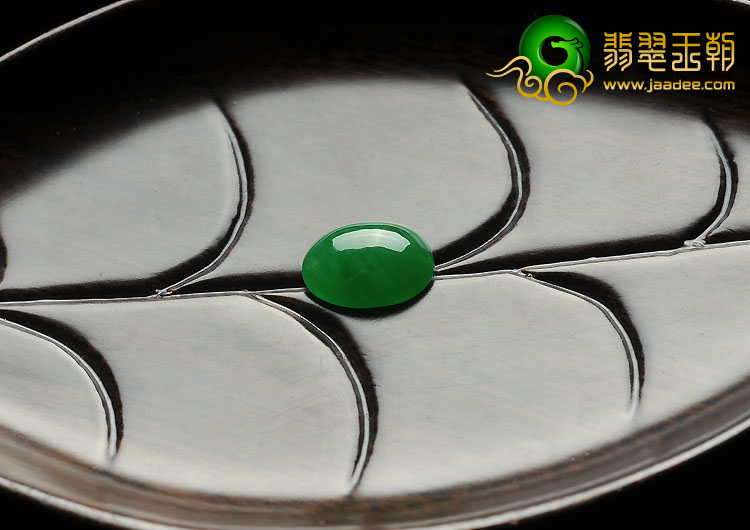 糯冰种正阳绿缅甸翡翠A货戒面