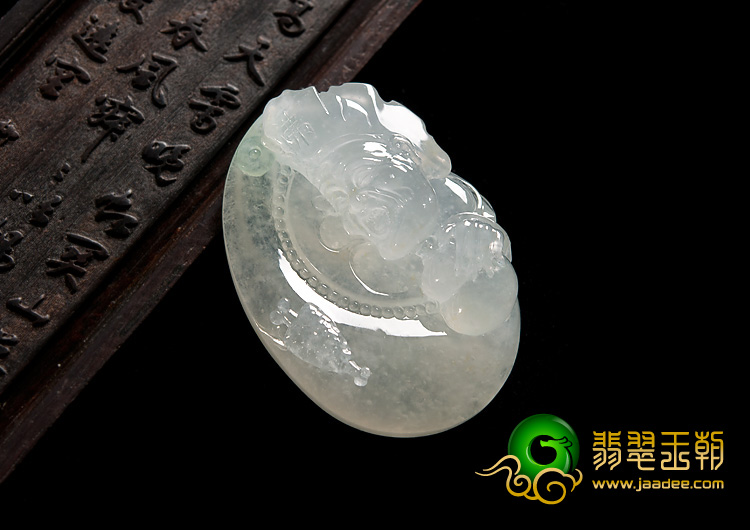 冰种晴水缅甸翡翠A货济公挂件