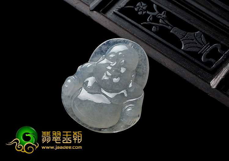 冰种缅甸翡翠A货玉佛挂件