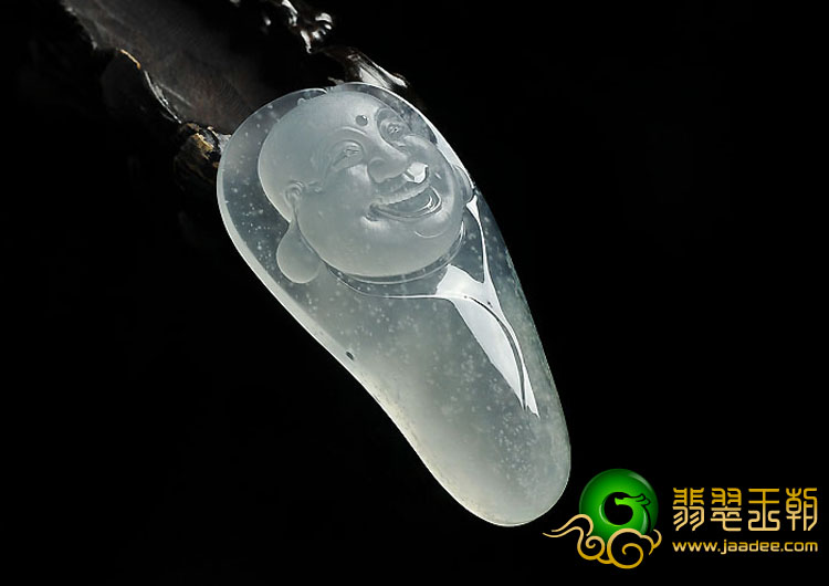 冰玻种缅甸翡翠A货玉佛挂件