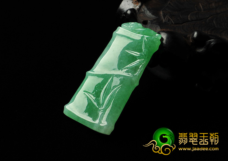 糯冰种苹果绿缅甸翡翠A货节节高挂件
