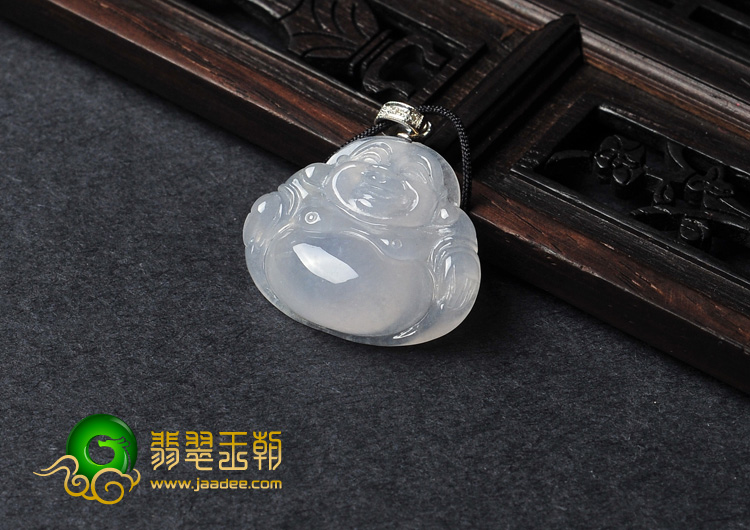 冰种缅甸翡翠A货玉佛挂件