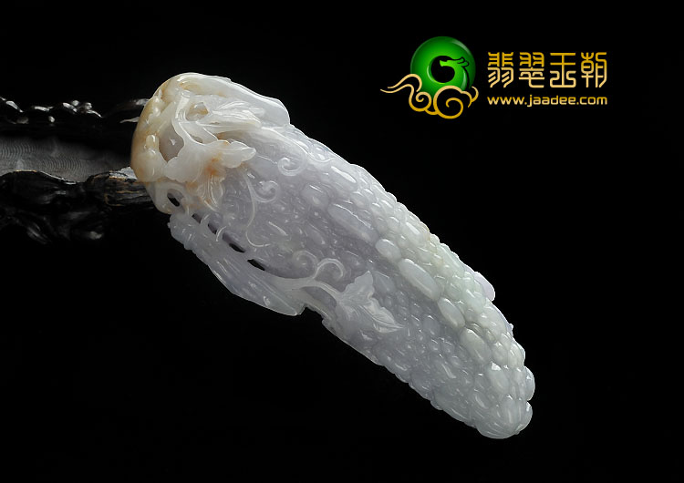 糯冰种紫罗兰黄翡缅甸翡翠A货苦尽甘来手玩件