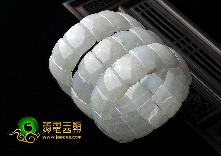 糯冰种淡晴水缅甸翡翠A货手链（单价）