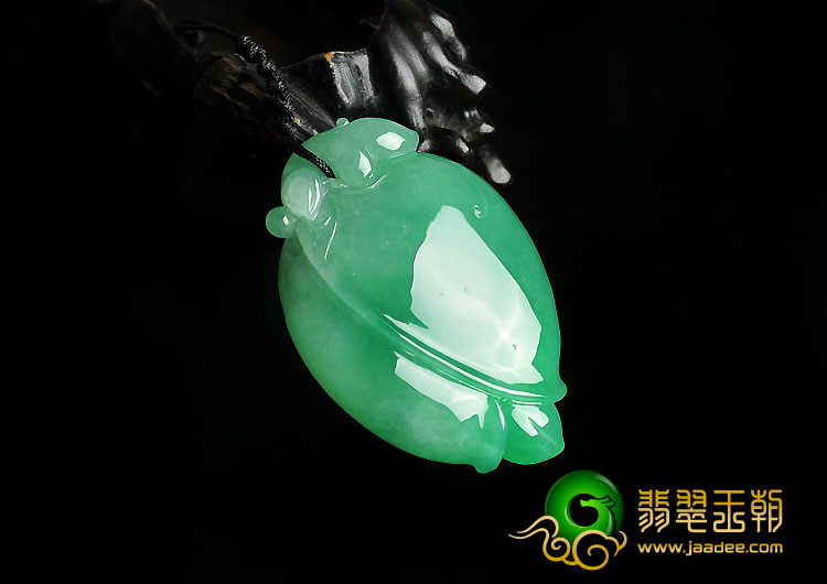 冰种苹果绿缅甸翡翠A货含苞待放挂件