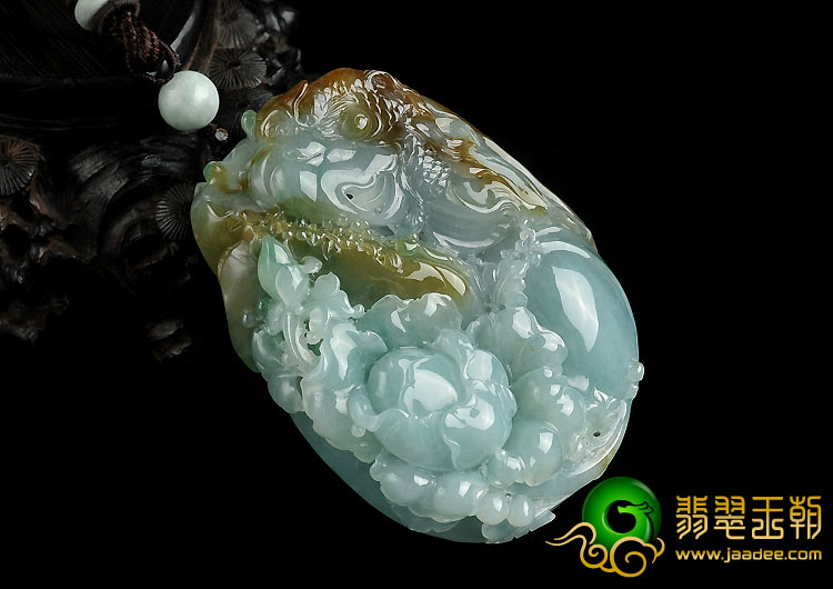 糯冰种三彩缅甸翡翠A货英明神武手玩件