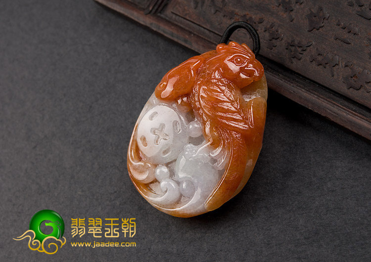 糯冰种红翡缅甸翡翠A货英明神武挂件